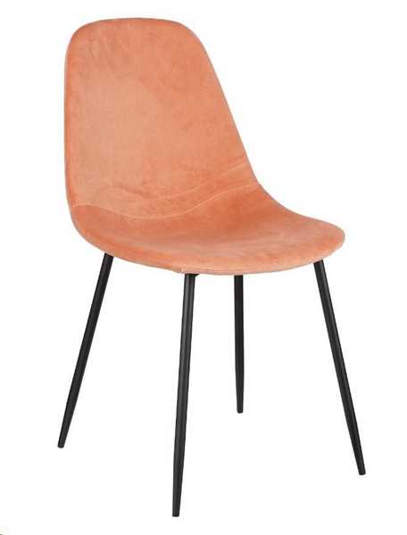 SEDIA CORBY SALMONE ROSA - L53XW44XH80CM