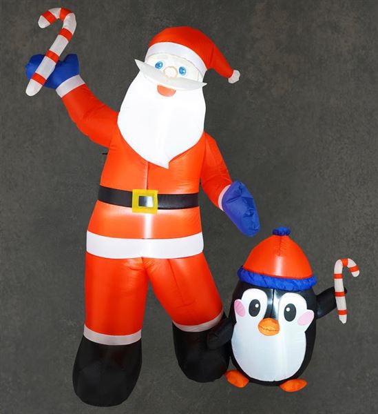 INFLATABLE SANTA OUT. 3LED IP44 - L160XW80XH180CM-en