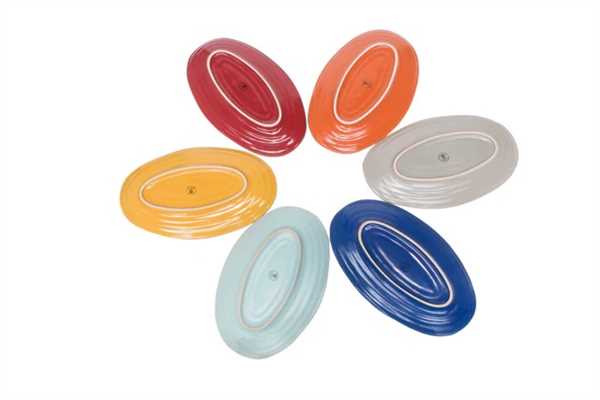 VASSOIO OVALE MEDITERRANEO COLORI ASSORTITI