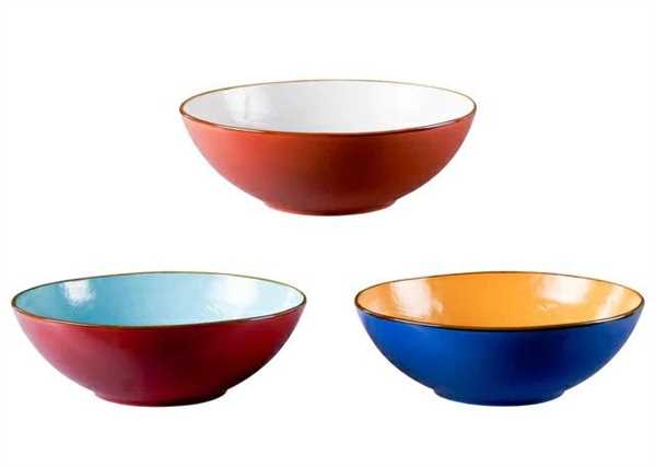 SPAGHETTIERA CIOTOLA MEDITERRANEO 3 COLORI ASSORTITI CM.Ø33