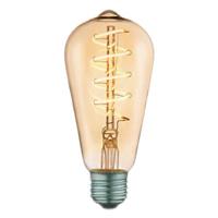 LAMPADINA VINTAGE DESIGN AMBRA ST64 4W E27 CON SPIRALE LED B