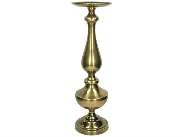 CANDLE HOLDER ALLUM. GOLD 18X18X59CM-en