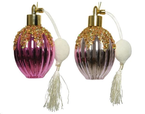 PALLINA NATALE PROFUMO PLASTICA CM.D6,3X12H BLUSH PINK