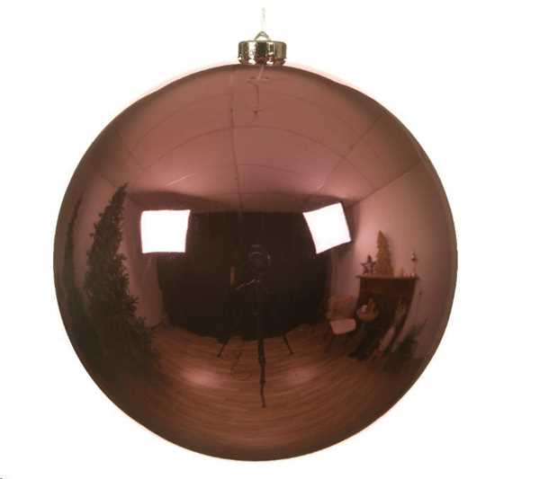 PALLINA NATALE PLASTICA DIA20CM LIPSTICK PINK