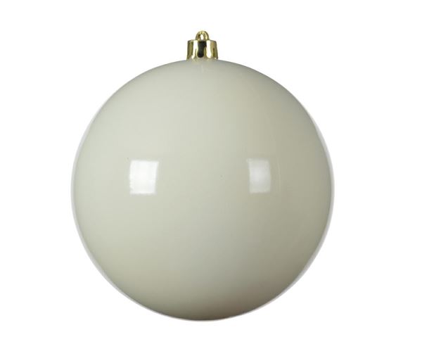 PALLINA NATALE PLASTICA DIA20CM WOOL WHITE