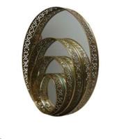 TRAY IRON DIA20.00-H3.00CM  GOLD ANTIQUE