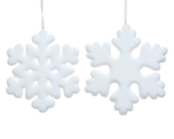 FIOCCO RI NEVE POLISTIROLO L20-W20-H2.30CM BIANCO DA APPENDE
