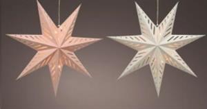 STELLA CON 20 LED LUCE CALDA 2 COLORI ASS. L60-P16-H60CM