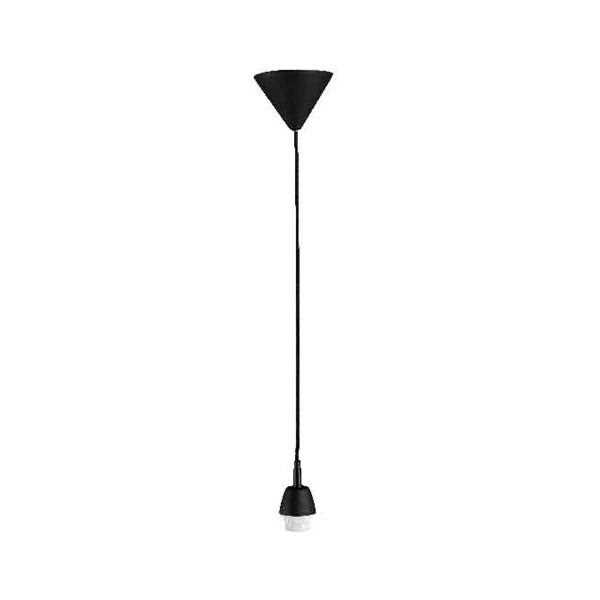 LAMPADARIO PENDENTE NERO LUNGHEZZA 160 CM -  Ø7CM