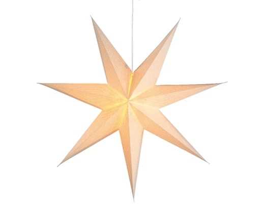 STELLA DI CARTA GLITTER CON PORTALAMPADA+INTERR.Ø60CMXP19CM