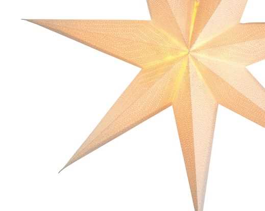 STELLA DI CARTA GLITTER CON PORTALAMPADA+INTERR.Ø60CMXP19CM