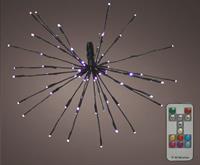 STELLA RAMI CON 150 LED MULTICOLOR D.70CM F/NERO E TELECOM.