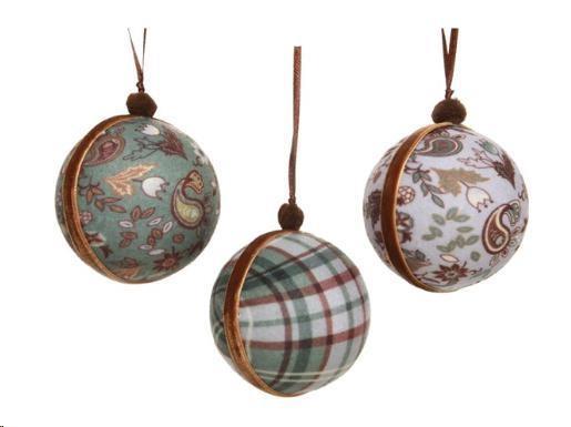 PALLINA NATALE PLASTICA DIA8CM 3ASS. VIOLA/VERDE