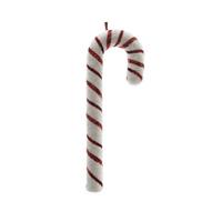 CANDY STICK FOAM GLITTER- FLITER- RIBBON D5-H52CM RED/WHITE