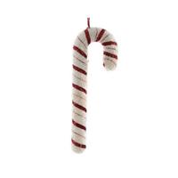 CANDY STICK FOAM GLITTER- FLITER- RIBBON DIA4-H34CM RED/WHIT