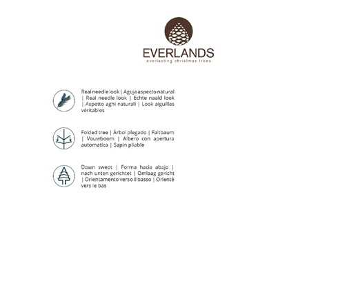 ALBERO NATALE ALPINE FIR BASE PIATTA CM Ø75 H300 1920RAMI