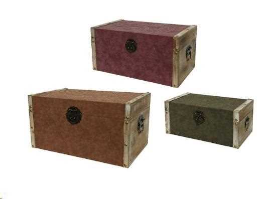 BOX IN PELLE CON MANICI L48.00-W29.00-H25.00CM  3ASS