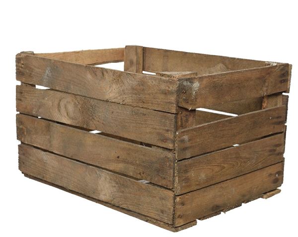 CASSETTA DI LEGNO GREZZA RICICLATA L40-W50-H30 CM