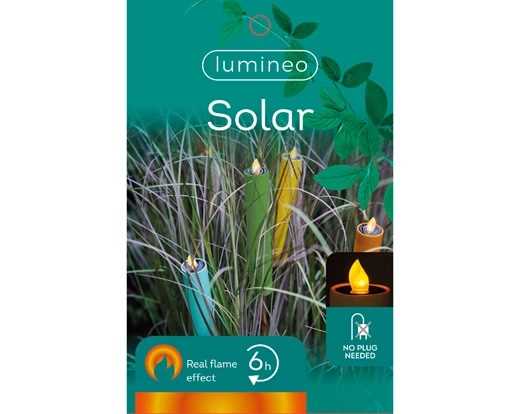 LUCE DA GIARDINO ENERGIA SOLARE CM.H90 4COL.ASS. EFF.FIAMMA