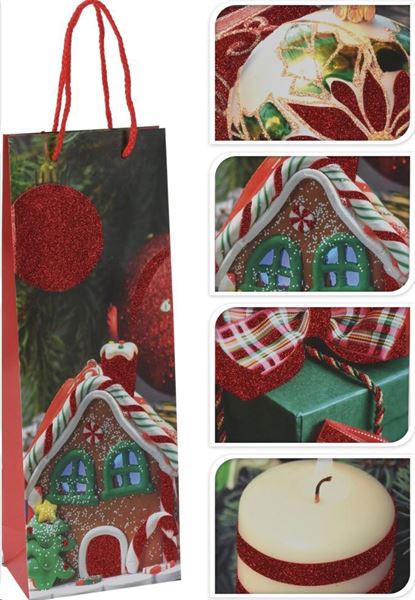 BORSA BOTTIGLIA NATALE 36CM 4A-en