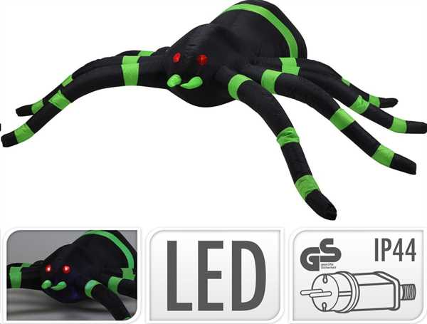 RAGNO GONFIABILE CON LED 240CM