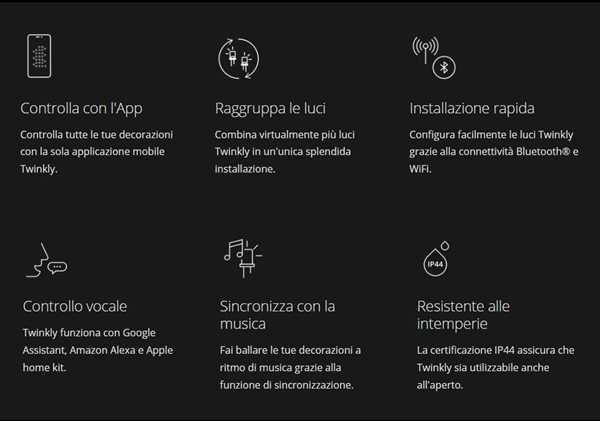 TWINKLY CLUSTER 400 LED RGB BLACK WIRE PLUG F-en