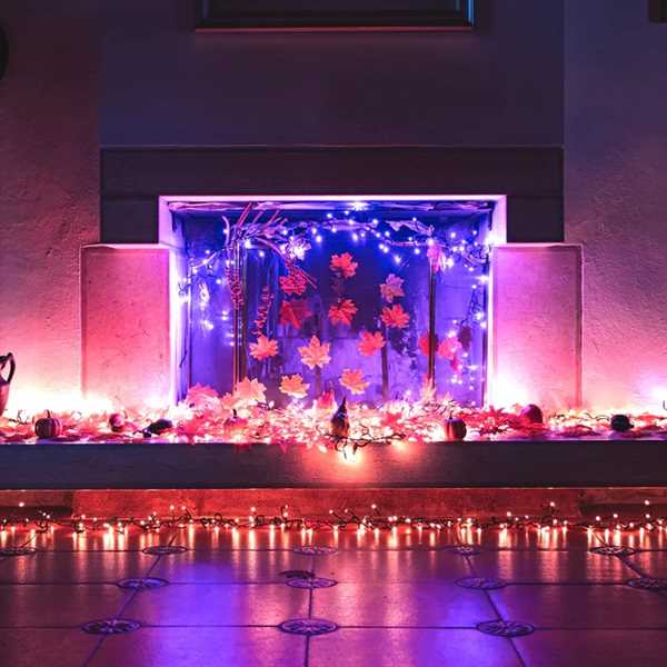 TWINKLY CLUSTER 400 LED RGB BLACK WIRE PLUG F-en