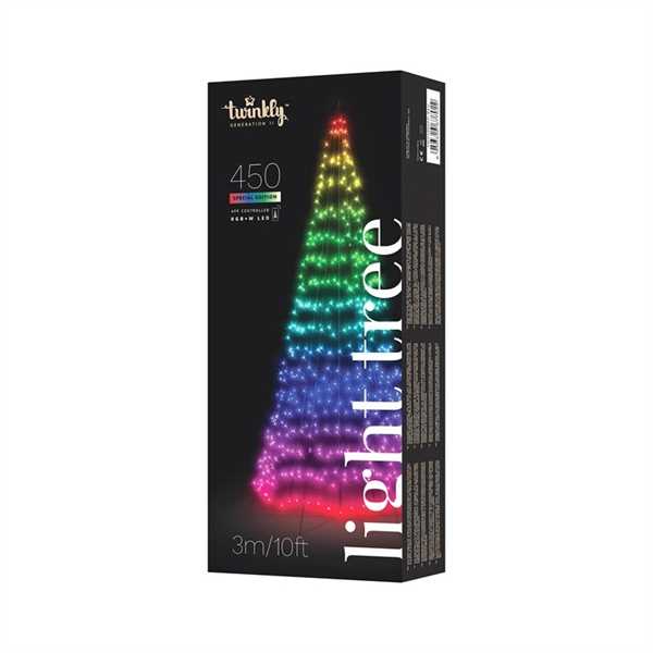 ALBERO TWINKLY H 3MT 450LED MULTICOLOR+L.CALDA APP CONTROL