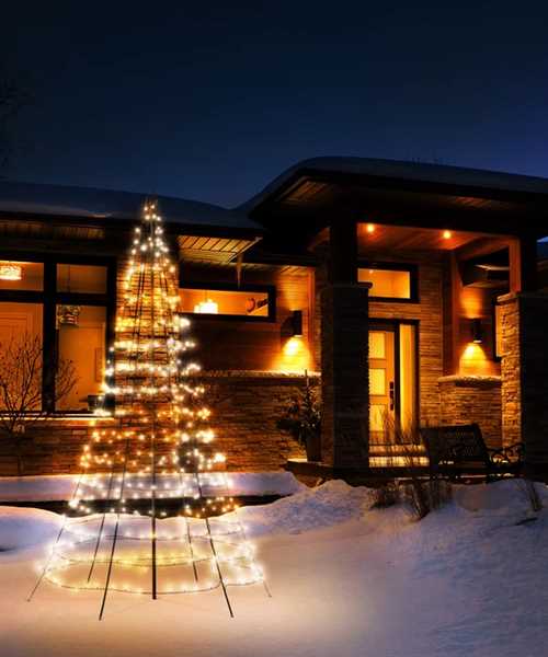 TWINKLY LIGHT TREE 500 LED RGBW POLE BLACK PLUG F-en