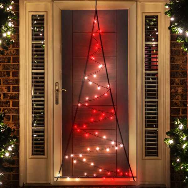 ALBERO TWINKLY DA PARETE 70LED H2X1MT MULTICOLOR+L.BIANCA