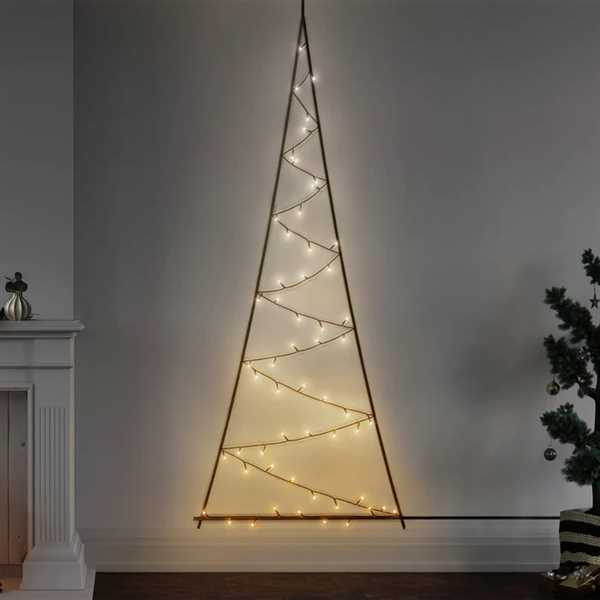 TWINKLY LIGHT TREE 50 LED RGBW BLACK WIRE PLUG F-en