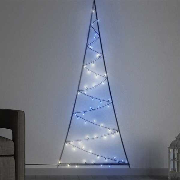 TWINKLY LIGHT TREE 50 LED RGBW BLACK WIRE PLUG F-en
