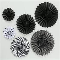 SET 6 DECORAZIONI PARTY CARTA D20-40CM