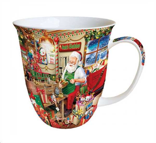 TAZZA MUG 0.4L NATALIZIA BABBO NATALE A LAVORO