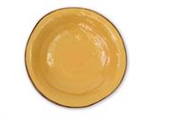 PIATTO FONDO MEDITERRANEO IN GRES GIALLO CM.Ø24