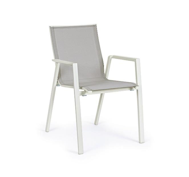 SEDIA CON BRACCIOLI KRION DA ESTERNO LUNAR CM56X61.5XH88