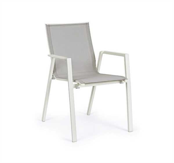 SEDIA CON BRACCIOLI KRION DA ESTERNO LUNAR CM56X61.5XH88