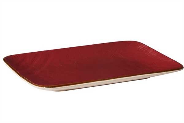 PIATTO RETTANGOLARE MEDITERRANEO CILIEGIA CM27X19,5