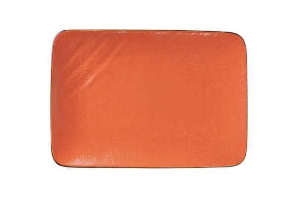 PIATTO RETTANGOLARE MEDITERRANEO ARANCIONE CM27X19,5