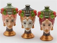 VASO TESTA SICILY (3ASS) H26 D14 ASSORTED