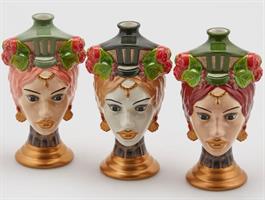 VASO TESTA SICILY (3ASS) H26 D14 ASSORTED