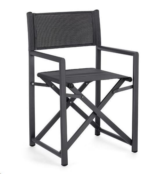 SEDIA REGISTA TAYLOR ANTRACITE CM. 48X56XH86 OUTDOOR