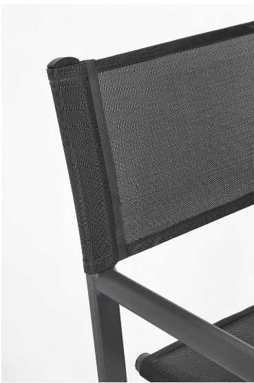 SEDIA REGISTA TAYLOR ANTRACITE CM. 48X56XH86 OUTDOOR