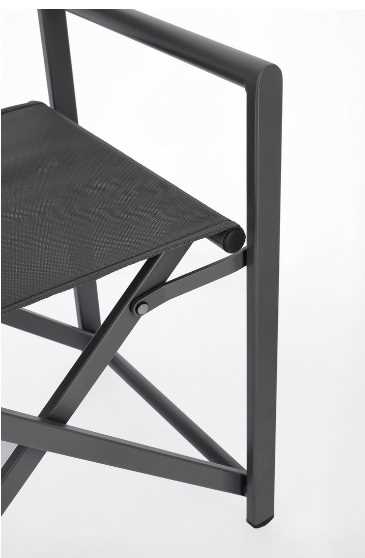 SEDIA REGISTA TAYLOR ANTRACITE CM. 48X56XH86 OUTDOOR