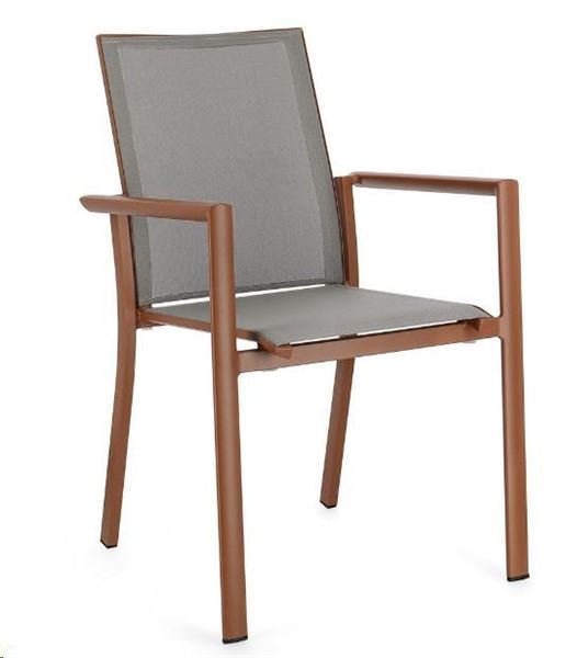 SEDIA C-BR KONNOR TERRACOTTA 56.2X60X88CM-en
