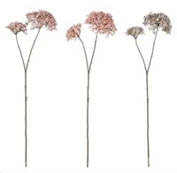 CROWN FLOWER PINK LILAC DUSKY PINK 3 ASS. - L70CM
