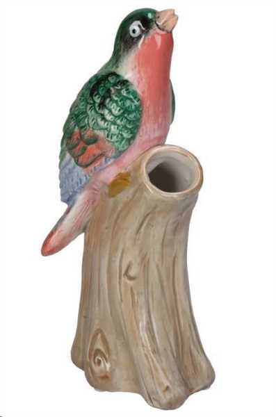 VASO UCCELLINO COLORATO 9X6.7X20CM