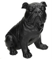 CANE DA DECORAZIONE IN RESINA NERO 23.2X16.7X26CM