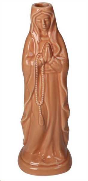 VASE MARIA DOLOMITE PEACH 9.6X8.8X28CM