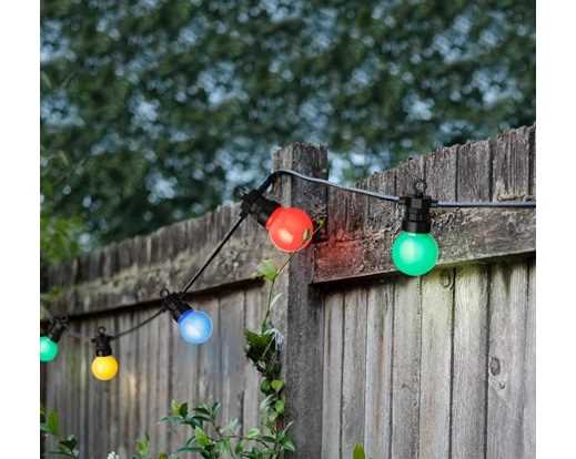 CORDONIERA 20LED LUCE MULTICOLOR FILO NERO MT.9,5 ESTENDIB.